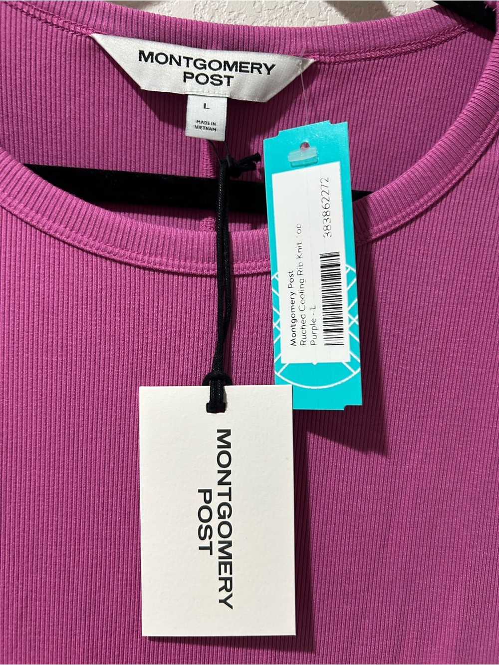 Montgomery Post Ruched Rib Knit Top - Picture 3 of 4